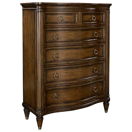Weston Traditional Five Drawer Chest